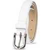 image:imageAmazon Essentials Womens Skinny Feather Edge BeltEcru