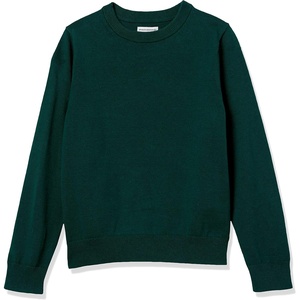 image:imageAmazon Essentials Boys and Toddlers Cotton Uniform Crewneck Pullover SweaterGreen