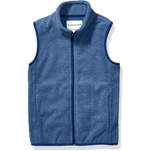 image:imageAmazon Essentials Boys and Toddlers Full Zip Polar Fleece VestBlue Heather