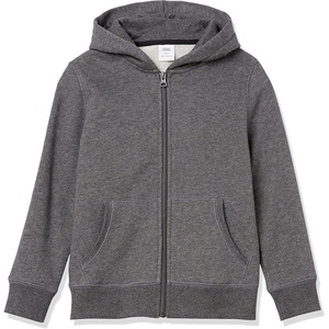 image:imageAmazon Essentials Boys and Toddlers Hooded Navy Blue ZipUp Fleece SweatshirtCharcoal Heather Gray