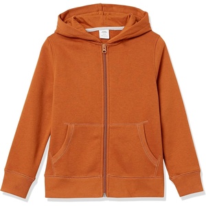 image:imageAmazon Essentials Boys and Toddlers Hooded Navy Blue ZipUp Fleece SweatshirtLight Brown