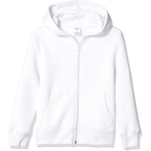 image:imageAmazon Essentials Boys and Toddlers Hooded Navy Blue ZipUp Fleece SweatshirtWhite