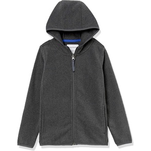 image:imageAmazon Essentials Boys and Toddlers Polar Fleece FullZip Hooded JacketCharcoal