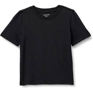 image:imageAmazon Essentials Boys and Toddlers Short Sleeve Tee Shirts Cotton JerseyBlack