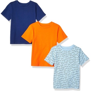 image:imageAmazon Essentials Boys and Toddlers Short Sleeve Tee Shirts Cotton JerseySharkBlueOrange