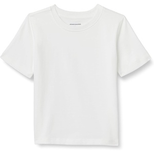 image:imageAmazon Essentials Boys and Toddlers Short Sleeve Tee Shirts Cotton JerseyWhite