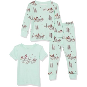image:imageAmazon Essentials Disney  Marvel  Star Wars Boys and Toddlers SnugFit Cotton Pajama Sleepwear Sets3piece Mickey Winter Set