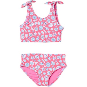 image:imageAmazon Essentials Girls Bow Detail TwoPiece Bikini SwimsuitHot Pink Shells