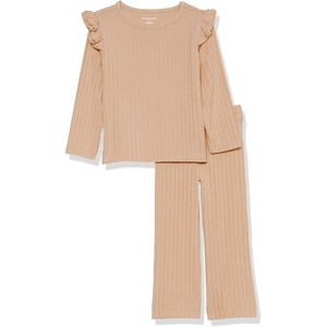 image:imageAmazon Essentials Girls WideRib Outfit SetLight Brown