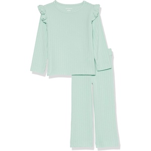 image:imageAmazon Essentials Girls WideRib Outfit SetMint Green