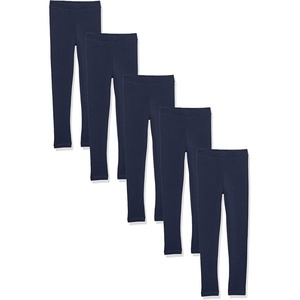 image:imageAmazon Essentials Girls and Toddlers Cotton Stretch Leggings5pack Navy