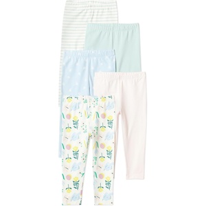 image:imageAmazon Essentials Girls and Toddlers Cotton Stretch LeggingsMulticolorNatureFlowers
