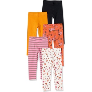 image:imageAmazon Essentials Girls and Toddlers Cotton Stretch LeggingsRust Orange  Skiing Foxes