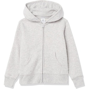 image:imageAmazon Essentials Girls and Toddlers Fleece ZipUp Hoodie SweatshirtLight Grey Heather