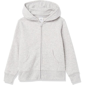 image:imageAmazon Essentials Girls and Toddlers Fleece ZipUp Hoodie SweatshirtLight Heather Gray