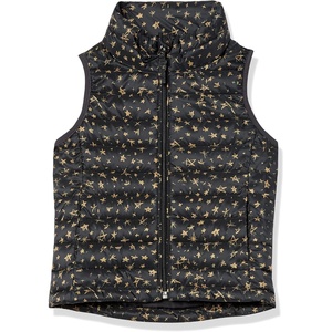 image:imageAmazon Essentials Girls and Toddlers Lightweight WaterResistant Packable Puffer VestBlack Star