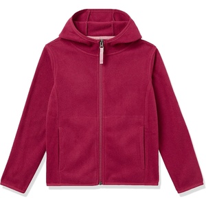 image:imageAmazon Essentials Girls and Toddlers Polar Fleece FullZip Hooded Lightweight Jacket InsulatedCranberry Red