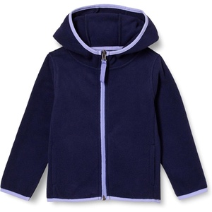 image:imageAmazon Essentials Girls and Toddlers Polar Fleece FullZip Hooded Lightweight Jacket InsulatedNavy
