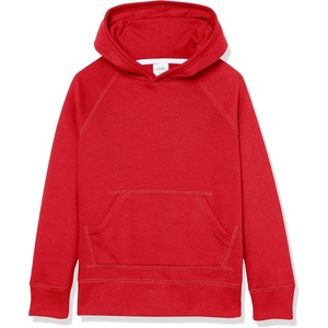 image:imageAmazon Essentials Girls and Toddlers Pullover Hoodie Sweatshirt Soft Brushed FleeceRed