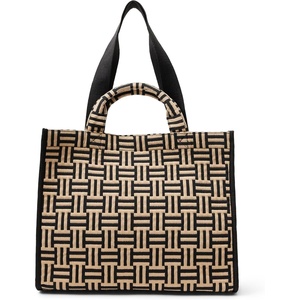 image:imageAmazon Essentials Womens Jacquard Tote Bag Navy Geo One SizeTan Geo