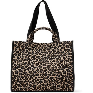 image:imageAmazon Essentials Womens Jacquard Tote Bag Navy Geo One SizeTan Leopard
