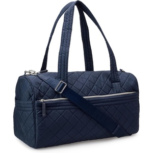 image:imageAmazon Essentials Womens Quilted Weekender Duffel Gym Bag with Trolley Sleeve Black One SizeNavy