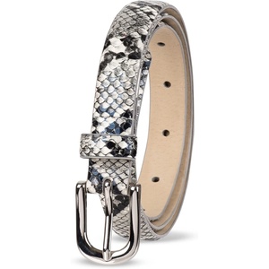 image:imageAmazon Essentials Womens Skinny Feather Edge BeltFaux Snake Skin