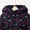 image:imageAmazon Essentials BabyGirls WaterRepellent Hooded Puffer JacketNavy Hearts