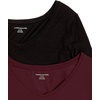image:imageAmazon Essentials Womens 34 Sleeve VNeck Regular Fit Swing TShirt Available in Plus Size Pack of 2BlackBurgundy