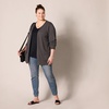 image:imageAmazon Essentials Womens 34 Sleeve VNeck Regular Fit Swing TShirt Available in Plus Size Pack of 2BlackRoyal Blue