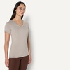 image:imageAmazon Essentials Womens Active Quick Dry Tech Stretch ShortSleeve VNeck TShirt Available in Plus Size Pack of 2Beige  Hot Pink