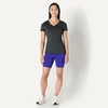 image:imageAmazon Essentials Womens Active Quick Dry Tech Stretch ShortSleeve VNeck TShirt Available in Plus Size Pack of 2Heather Graphite  Black