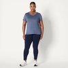 image:imageAmazon Essentials Womens Active Quick Dry Tech Stretch ShortSleeve VNeck TShirt Available in Plus Size Pack of 2Slate Grey  Navy