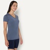 image:imageAmazon Essentials Womens Active Quick Dry Tech Stretch ShortSleeve VNeck TShirt Available in Plus Size Pack of 2Slate Grey  Navy