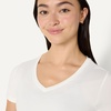 image:imageAmazon Essentials Womens Active Quick Dry Tech Stretch ShortSleeve VNeck TShirt Available in Plus Size Pack of 2White  Black