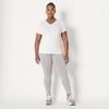 image:imageAmazon Essentials Womens Active Quick Dry Tech Stretch ShortSleeve VNeck TShirt Available in Plus Size Pack of 2White  Black