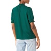 image:imageAmazon Essentials Womens Fluid Twill Short Puff Sleeve Ruffle Smocked ShirtDark Green
