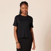 image:imageAmazon Essentials Womens Jersey RelaxedFit ShortSleeve Crewneck Pocket TShirt Pack of 2Black