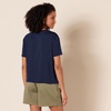 image:imageAmazon Essentials Womens Jersey RelaxedFit ShortSleeve Crewneck Pocket TShirt Pack of 2BurgundyNavy