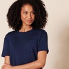 image:imageAmazon Essentials Womens Jersey RelaxedFit ShortSleeve Crewneck Pocket TShirt Pack of 2BurgundyNavy