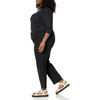 image:imageAmazon Essentials Womens Long Sleeve SlimFit Rib Scoop Neck Sweater Fall Tops Pack of 2Black
