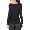 image:imageAmazon Essentials Womens Long Sleeve SlimFit Rib Scoop Neck Sweater Fall Tops Pack of 2Black