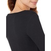 image:imageAmazon Essentials Womens Long Sleeve SlimFit Rib Scoop Neck Sweater Fall Tops Pack of 2BlackEggshell White