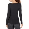image:imageAmazon Essentials Womens Long Sleeve SlimFit Rib Scoop Neck Sweater Fall Tops Pack of 2BlackEggshell White