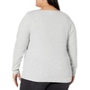 image:imageAmazon Essentials Womens Long Sleeve SlimFit Rib Scoop Neck Sweater Fall Tops Pack of 2GreyWhite