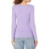 image:imageAmazon Essentials Womens Long Sleeve SlimFit Rib Scoop Neck Sweater Fall Tops Pack of 2LilacWhite
