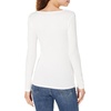 image:imageAmazon Essentials Womens Long Sleeve SlimFit Rib Scoop Neck Sweater Fall Tops Pack of 2NavyWhite