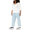 image:imageAmazon Essentials Womens Long Sleeve SlimFit Rib Scoop Neck Sweater Fall Tops Pack of 2White