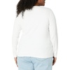 image:imageAmazon Essentials Womens Long Sleeve SlimFit Rib Scoop Neck Sweater Fall Tops Pack of 2White