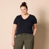 image:imageAmazon Essentials Womens Plus Size ShortSleeve VNeck TShirtBlack